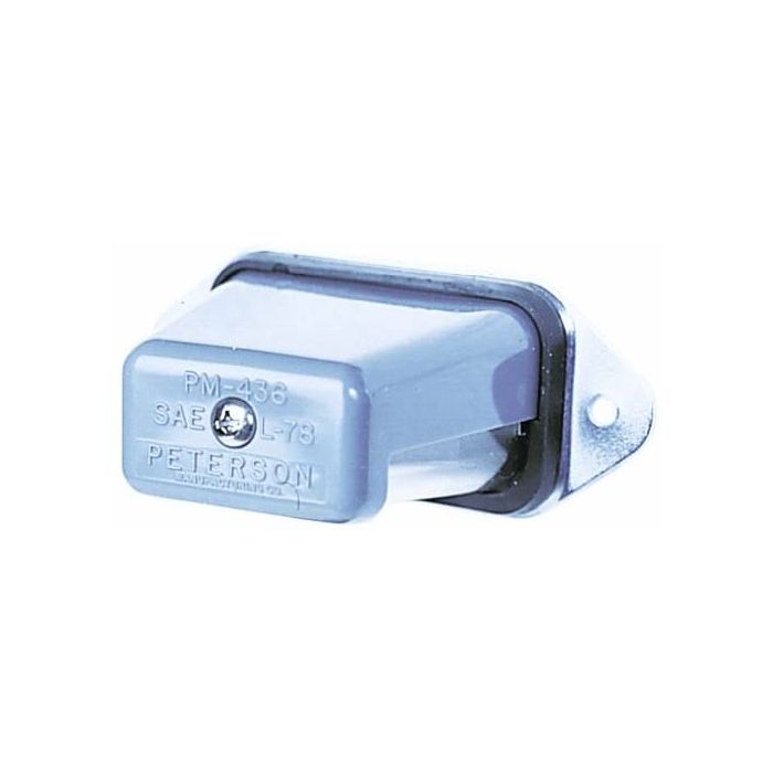 Peterson Clear License Plate Light 436 Angled