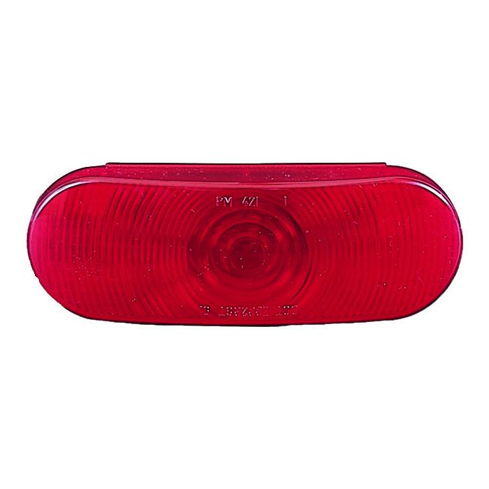 Peterson Red Incandescent Sealed Oval Stop Turn & Tail Light 421R Front