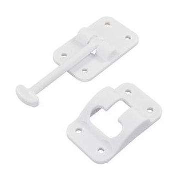 JR 3-1/2" White "T" Door Holder