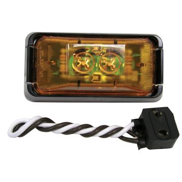 Peterson Mfg Piranha Sealed LED Amber Clearance Marker Light Kit 