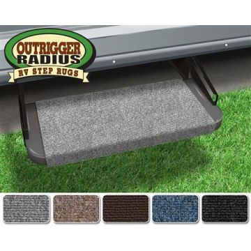 Prest-O-Fit Castle Gray 18" Outrigger RV Step Rug