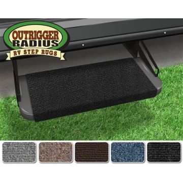 Prest-O-Fit Black Onyx 18" Outrigger RV Step Rug