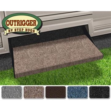 Prest-O-Fit Walnut Brown 23" Outrigger RV Step Rug