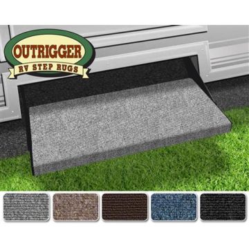 Prest-O-Fit Castle Gray 23" Outrigger RV Step Rug