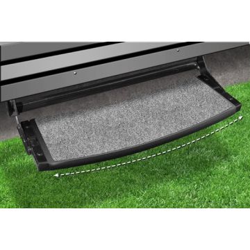 Prest-O-Fit Castle Gray 22" Outrigger Radius RV Step Rug