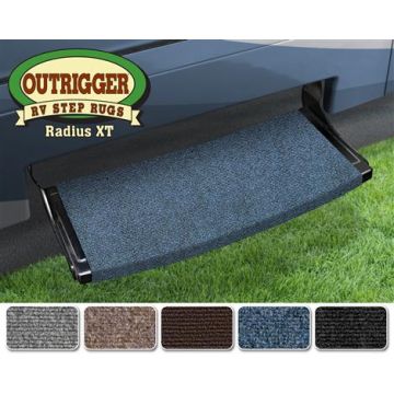 Prest-O-Fit Atlantic Blue 22" Outrigger Wraparound Radius XT RV Step Rug