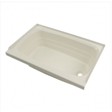 Lippert Components 36" x 24" x 11" Right Hand Drain Bathtub - Parchment