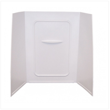 Lippert Components Better Bath 24" x 36" x 59" Bath/Shower Surround - White