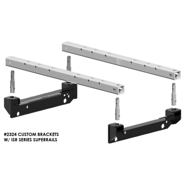 PullRite ISR Series SuperRail 24K Heavy Duty Custom Mounting Kit for 1999-2016 Ford F250 & F350 Trucks