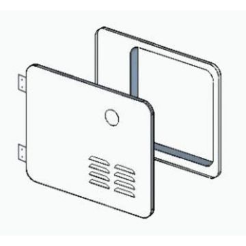 Girard New Generation Hinged Door/Flange Assembly for a 6 Gal Atwood Retrofit GSWH-2