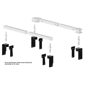 PullRite Traditional Series #3100 SuperRail Mounting Kit for 2019-2021 Chevrolet/GMC 1500 Trucks (Super Short Beds)