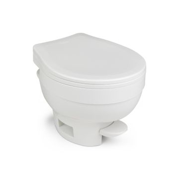 Thetford Aqua Magic VI Low Profile Slow Close Lid White with Hand Sprayer