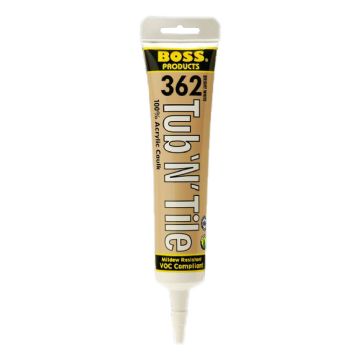 Boss Products Tub 'N' Tile White Acrylic Caulk Sealant