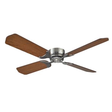 LaSalle Bristol 36" 12V Brushed Nickel Ceiling Fan w/ Oak/Cherry Blades