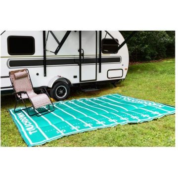 Camco Football Outdoor Patio Mat 8' x 16'