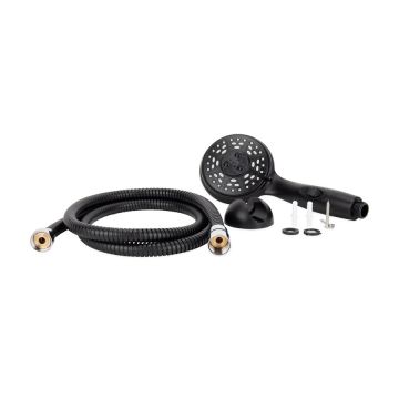 Camco RV / Marine Black Interior Shower Head Kit