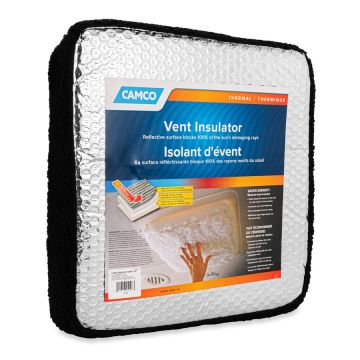 Camco RV Black Vent Insulator w/ Reflective Surface