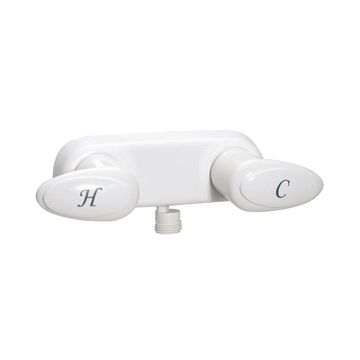 Phoenix White Two Handled Shower Valve