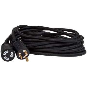 Valterra 20 Amp 25' 3-Prong Locking Generator Extension Cord