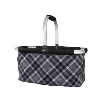 Camp Casual Picnic Basket - Grey Plaid