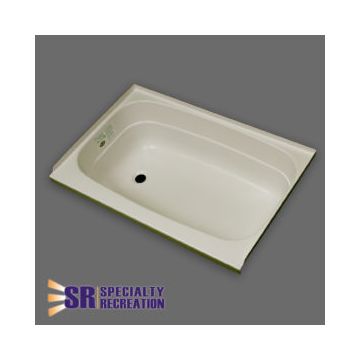 Specialty Recreation 36" x 24" x 11" Left Hand Drain Bathtub - Parchment