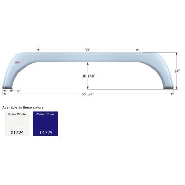 Icon Cobalt Blue KZ Tandem 5th Wheel Travel Trailer Fender Skirt FS1724