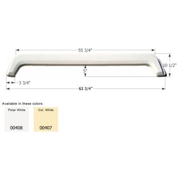 Icon Polar White Tandem Fender Skirt FS400