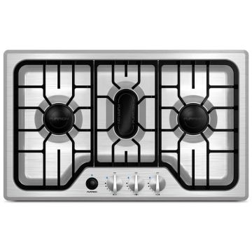 Lippert Components Furrion Stainless Steel w/ Cast Iron Grills Gas Stove Cooktop