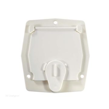 RV Designer Polar White Cord Cable Hatch