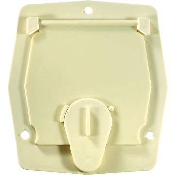 RV Designer Colonial White Cord Cable Hatch