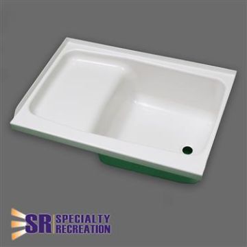 Specialty Recreation 36" x 24" x 13" Step Bathtub w/ Right Hand Drain - White