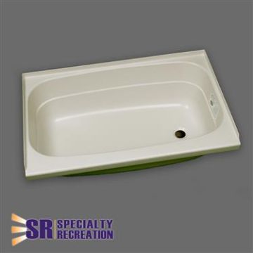 Specialty Recreation 38" x 24" x 11" Right Hand Drain Bathtub - White