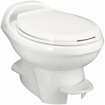 Thetford Aqua Magic Style Plus Low Profile White Toilet w/Water Saver Sprayer