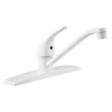 DURA Single Lever White RV Kitchen Faucet