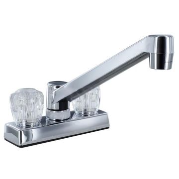 Phoenix Plastic Underbody Chrome Two Handle 4" Kitchen Faucet