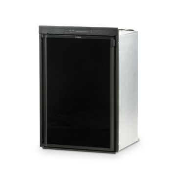 Dometic RM2354RB1F Gas Absorption RV Refrigerator with a black door panel (not included) and the door closed.