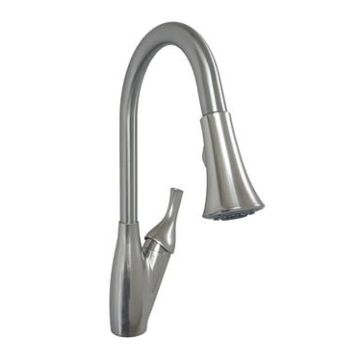 American Brass Feather-Lite 8" Metal Single Lever Kitchen Pulldown Faucet