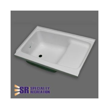 Specialty Recreation 36" x 24" x 13" Step Bathtub w/ Left Hand Drain - White