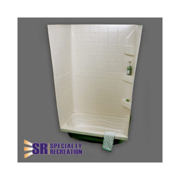 Specialty Recreation 24" x 40" x 59" Shower/Bath Surround - Parchment