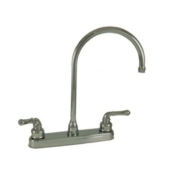 Empire Brass Company Chrome Teapot Handle Gooseneck Spout Kitchen Faucet