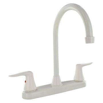 Valterra Catalina White Hi-Arc Kitchen Faucet